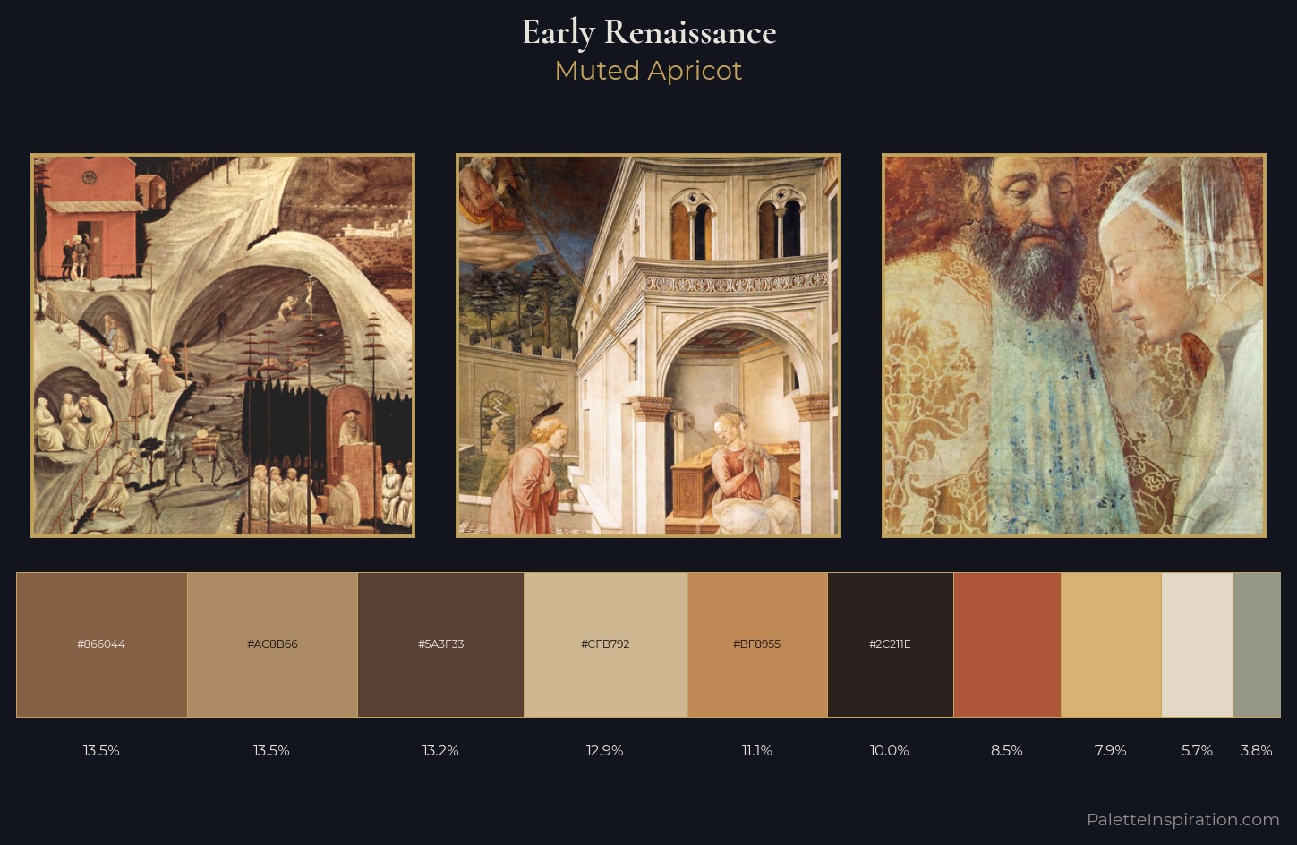Early Renaissance Palette 6 — Muted Apricot