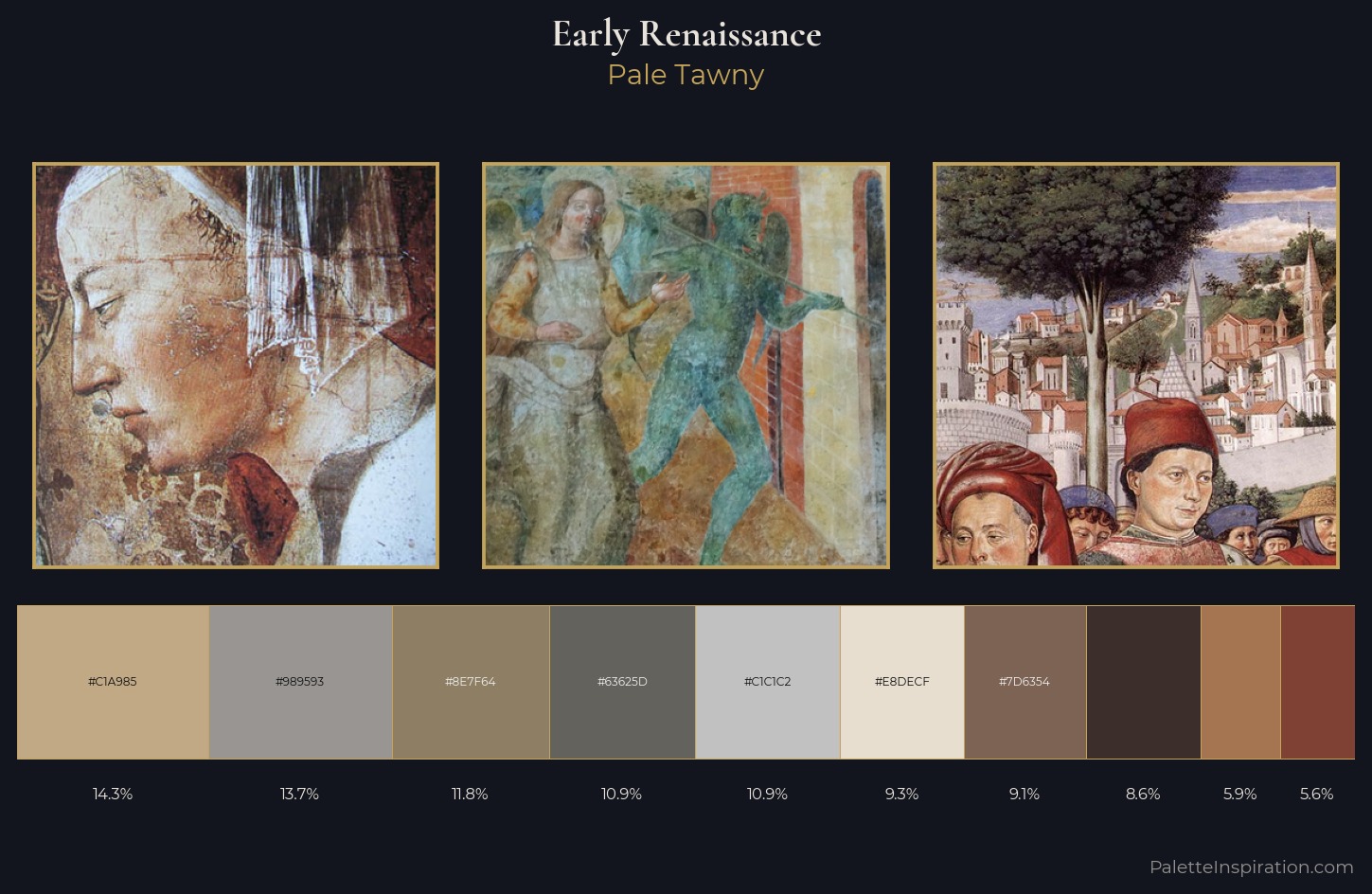 Early Renaissance Palette 8 — Pale Tawny