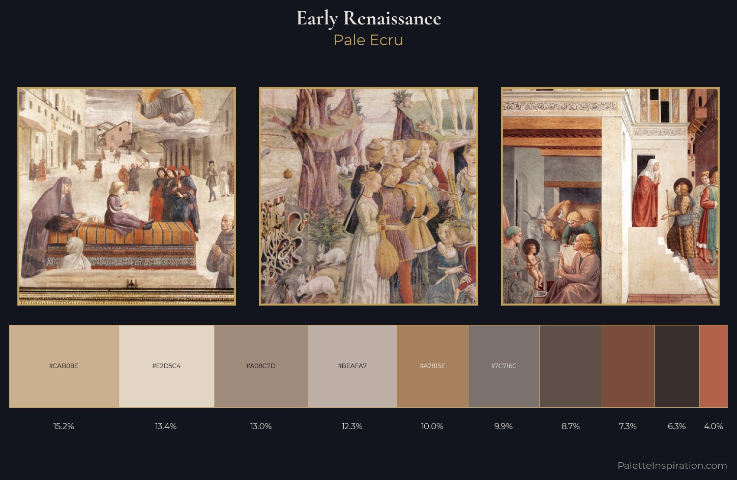 Early Renaissance Palette 10 — Pale Ecru