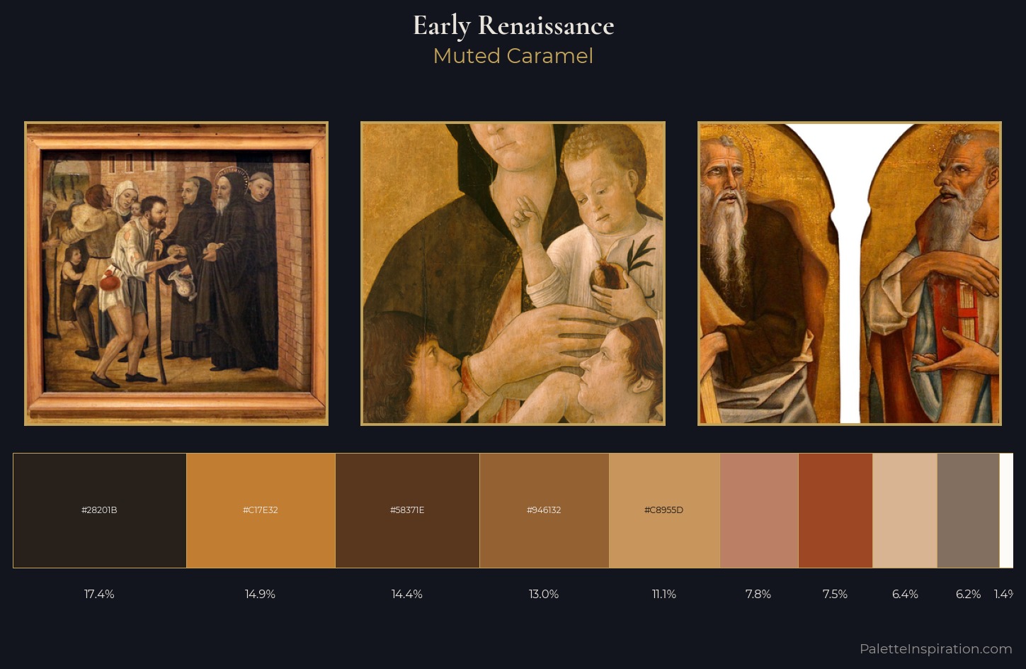 Early Renaissance Palette 11 — Muted Caramel