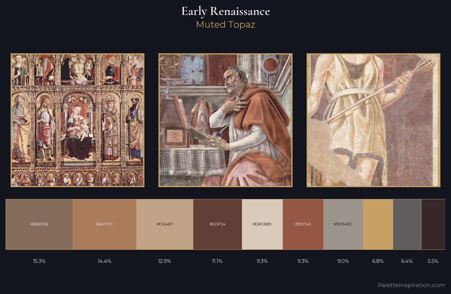 Early Renaissance Palette 13 — Muted Topaz