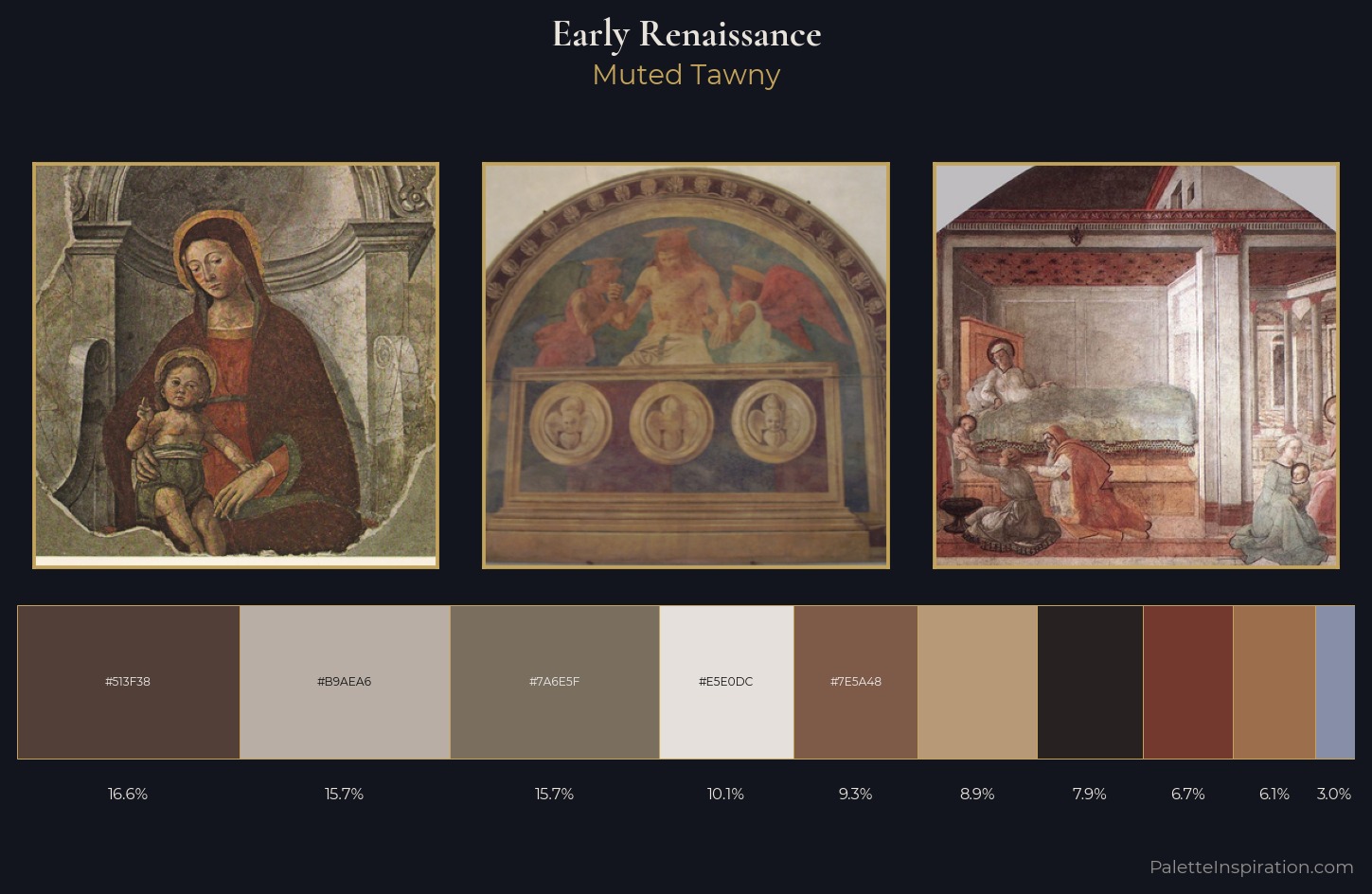 Early Renaissance Palette 16 — Muted Tawny