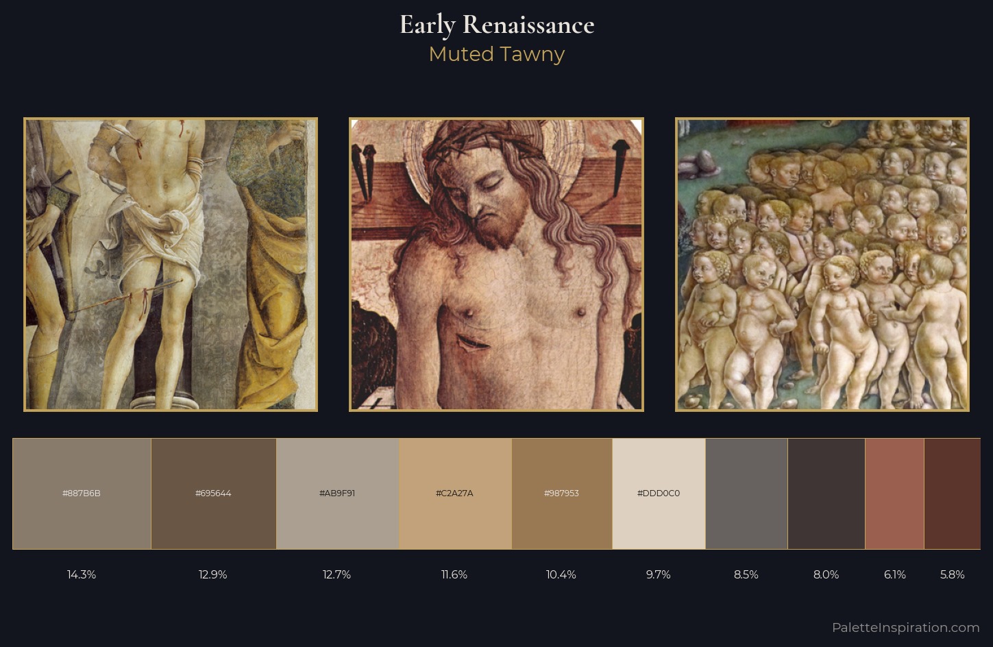 Early Renaissance Palette 17 — Muted Tawny