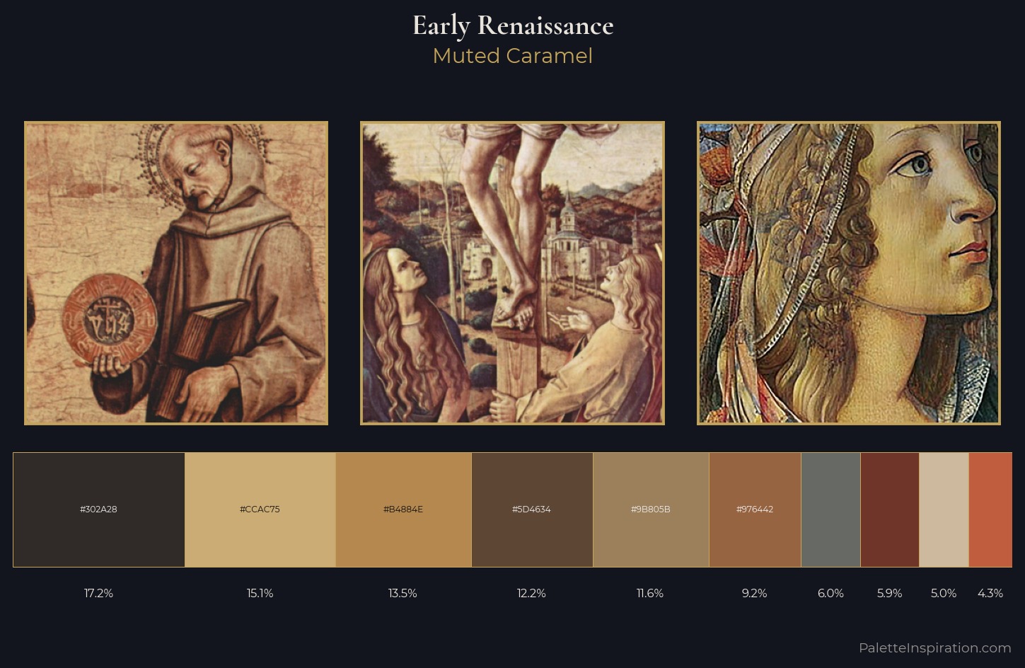 Early Renaissance Palette 23 — Muted Caramel