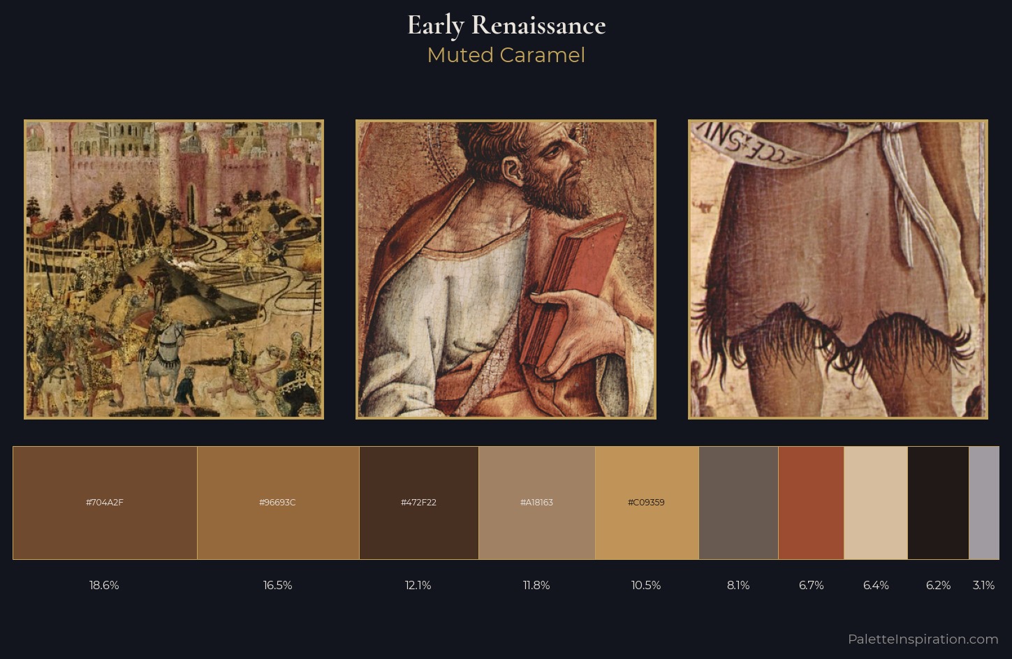 Early Renaissance Palette 31 — Muted Caramel