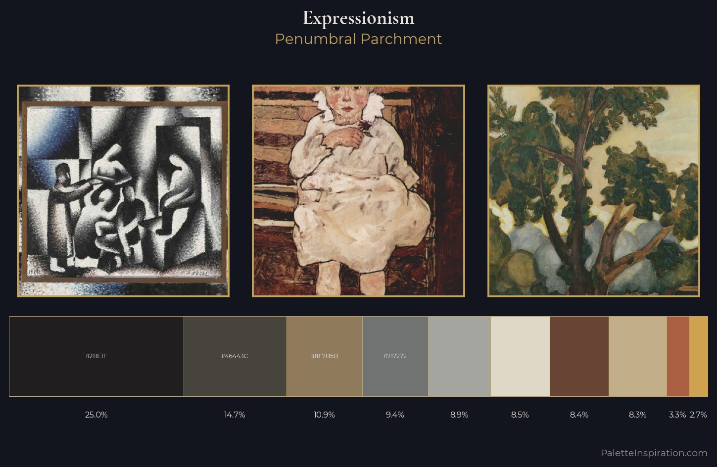 Expressionism Palette 14 — Penumbral Parchment