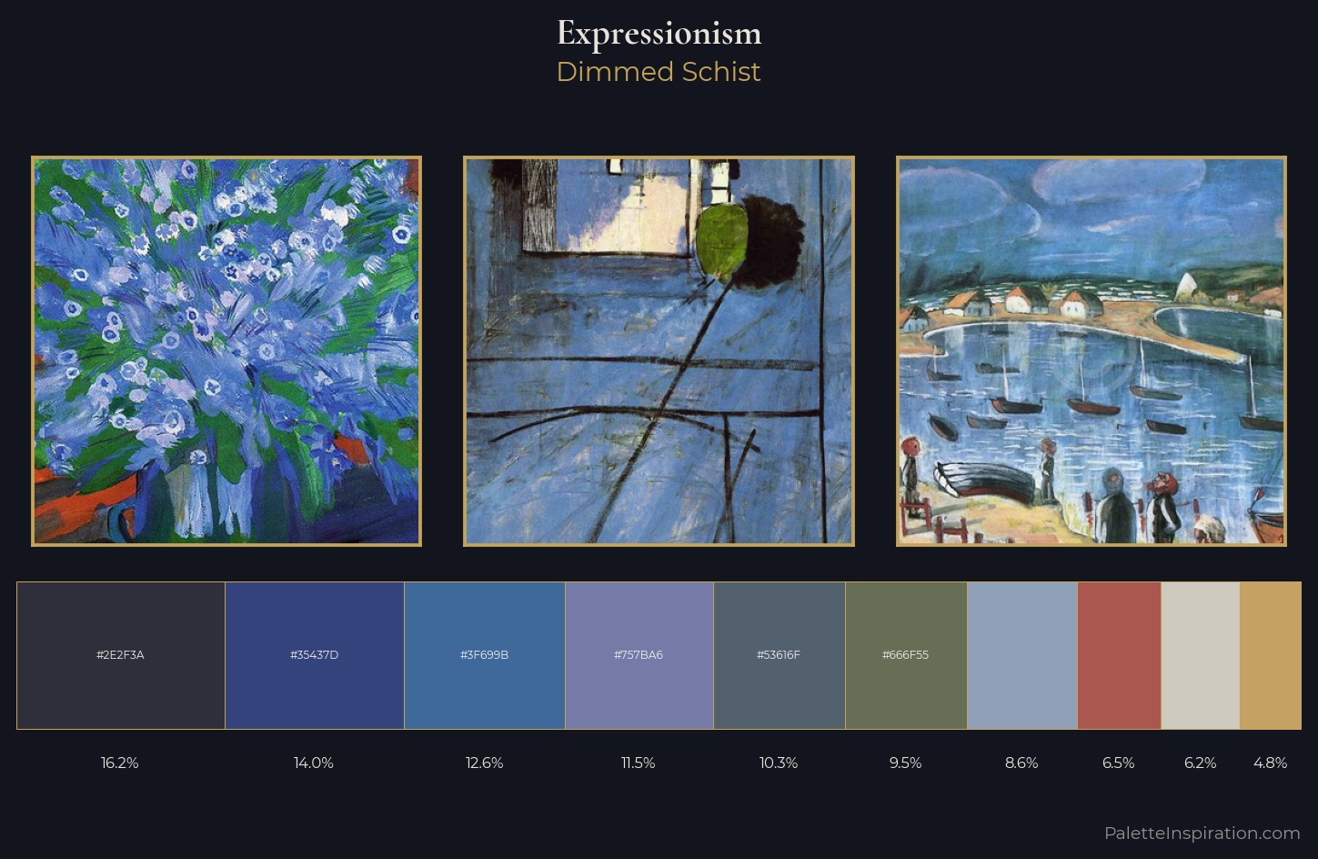 Expressionism Palette 17 — Dimmed Schist