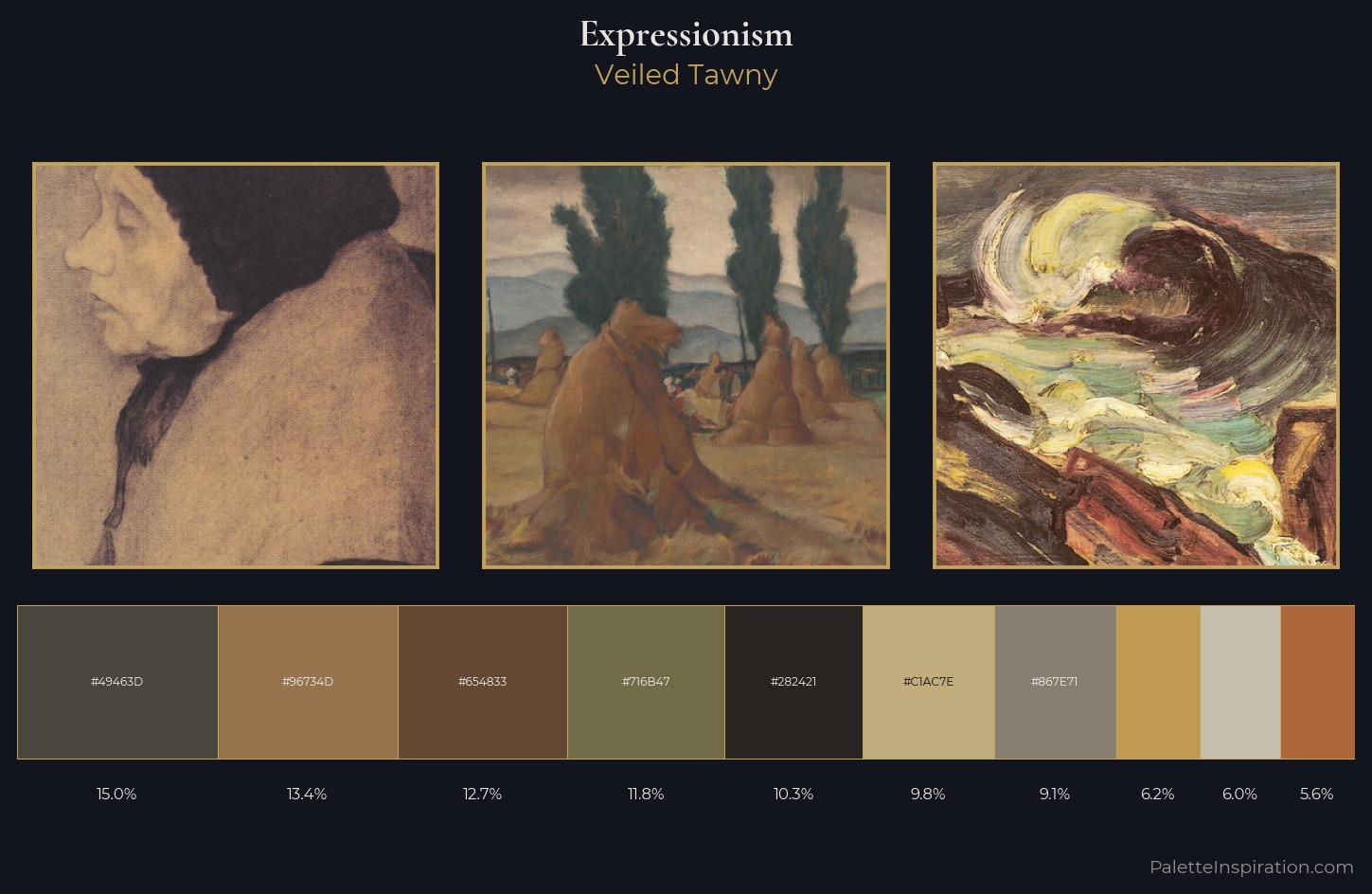 Expressionism Palette 18 — Veiled Tawny