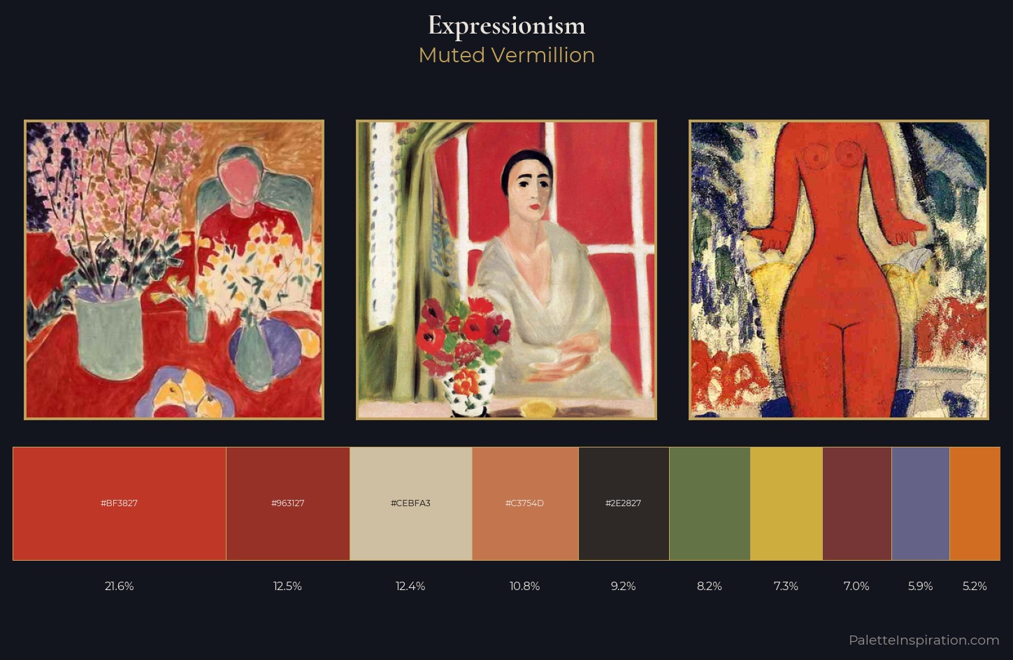 Expressionism Palette 22 — Muted Vermillion