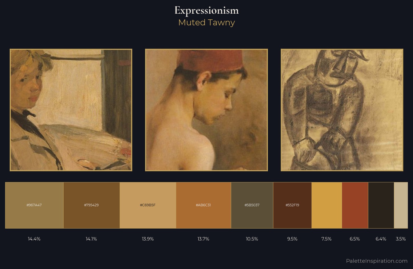Expressionism Palette 25 — Muted Tawny