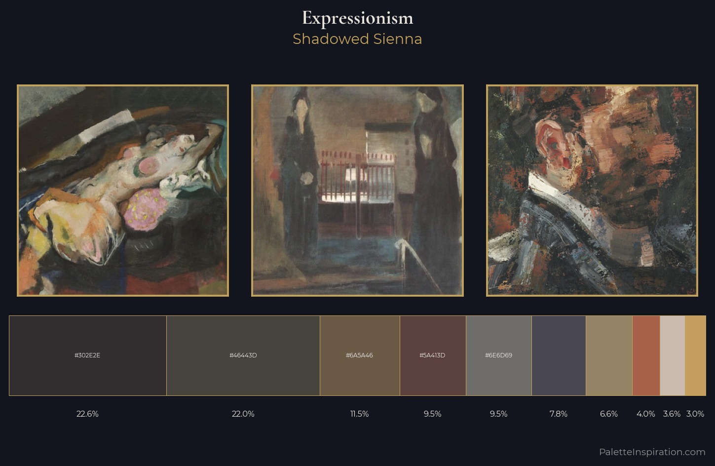 Expressionism Palette 28 — Shadowed Sienna