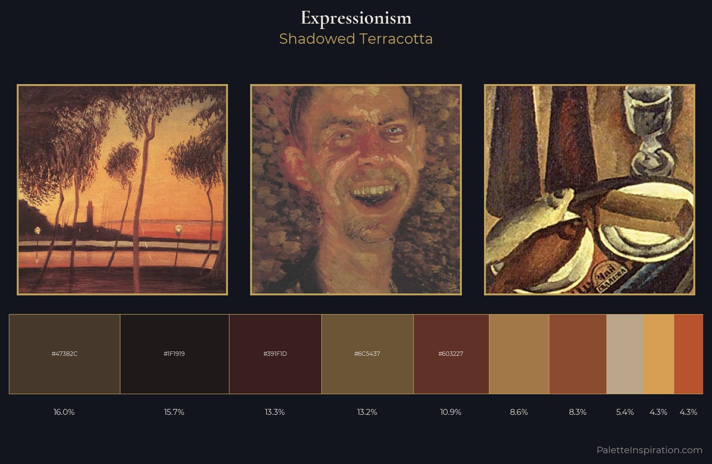 Expressionism Palette 31 — Shadowed Terracotta