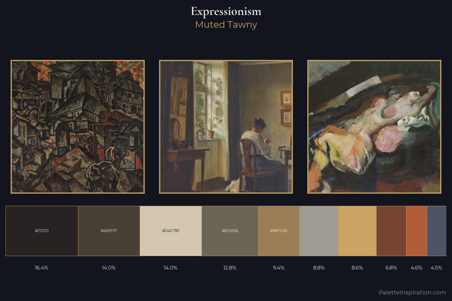 Expressionism Master Palette — Muted Tawny