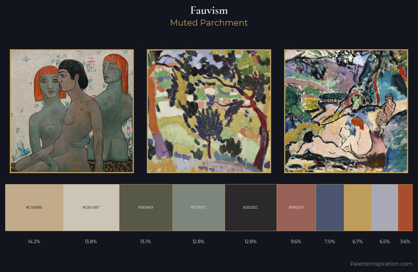 Fauvism Palette 11 — Muted Parchment