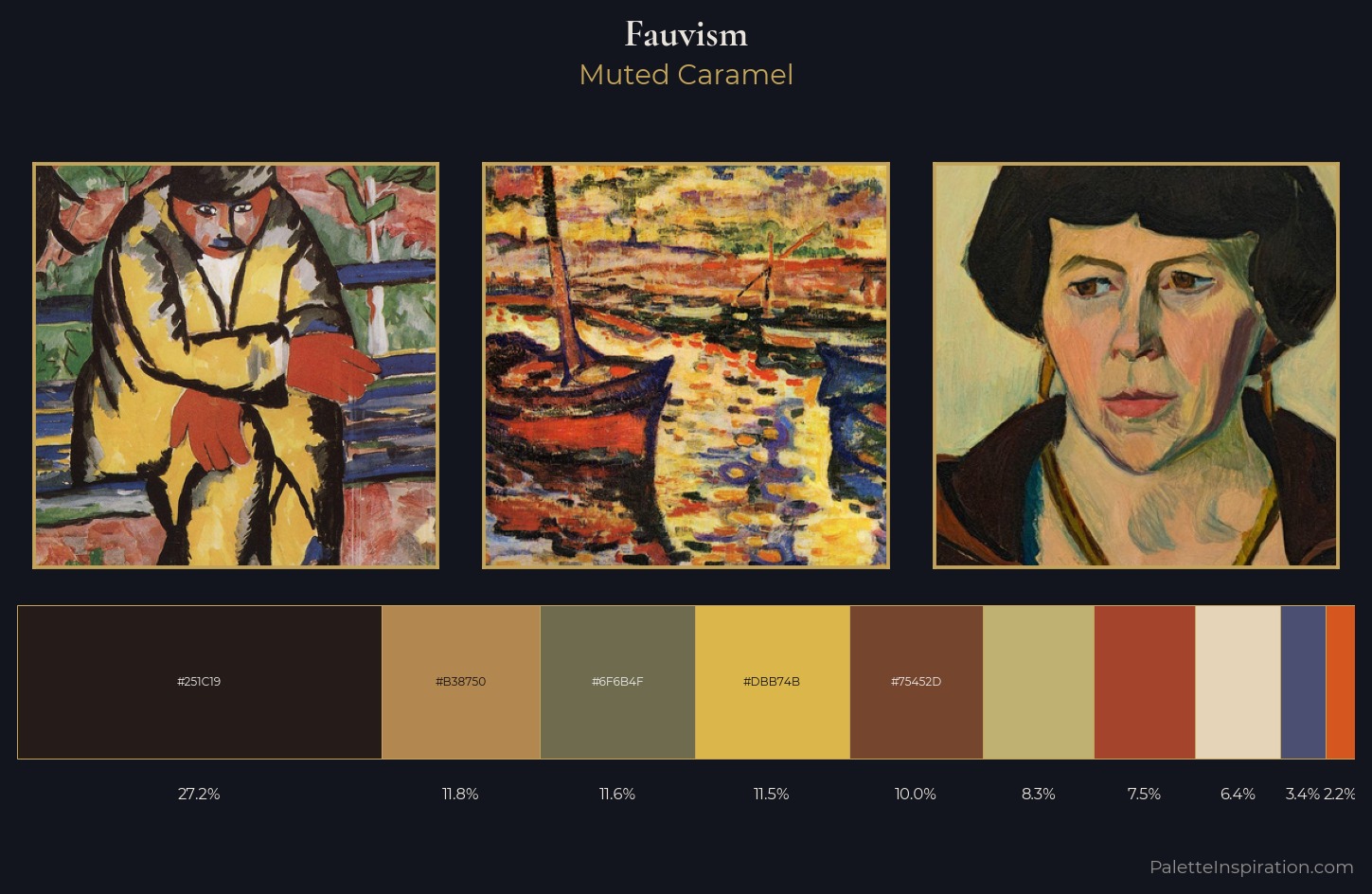 Fauvism Palette 16 — Muted Caramel