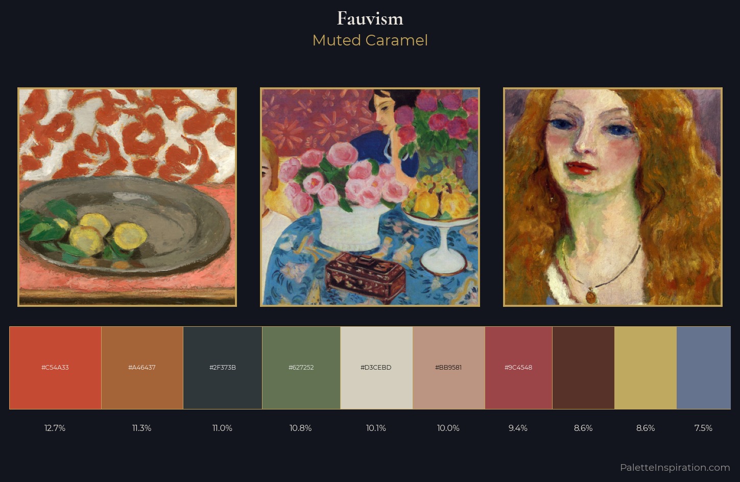 Fauvism Palette 19 — Muted Caramel