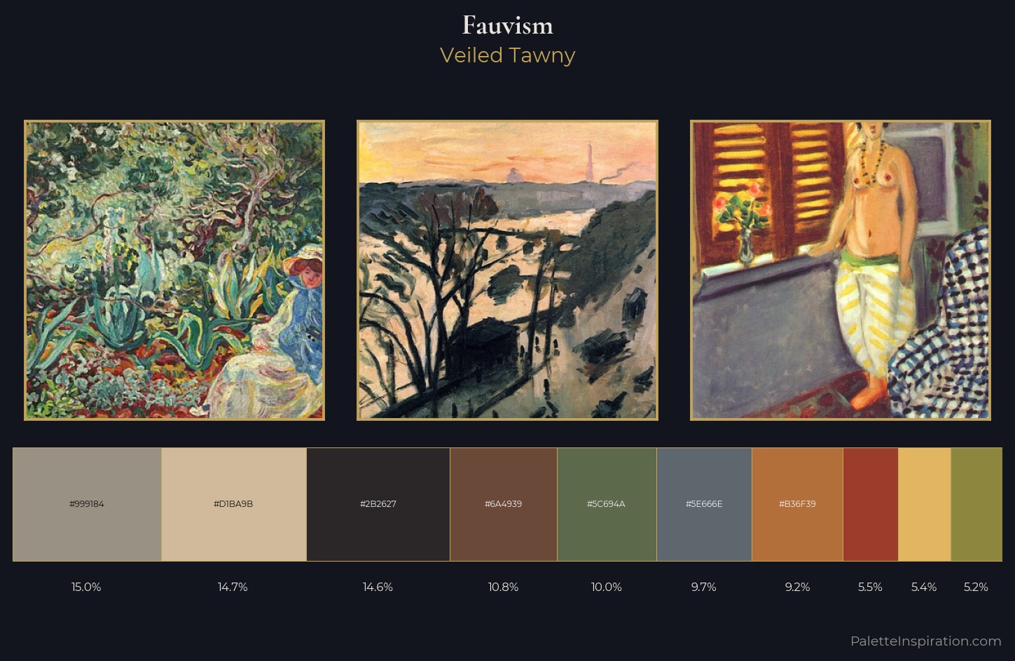 Fauvism Palette 20 — Veiled Tawny