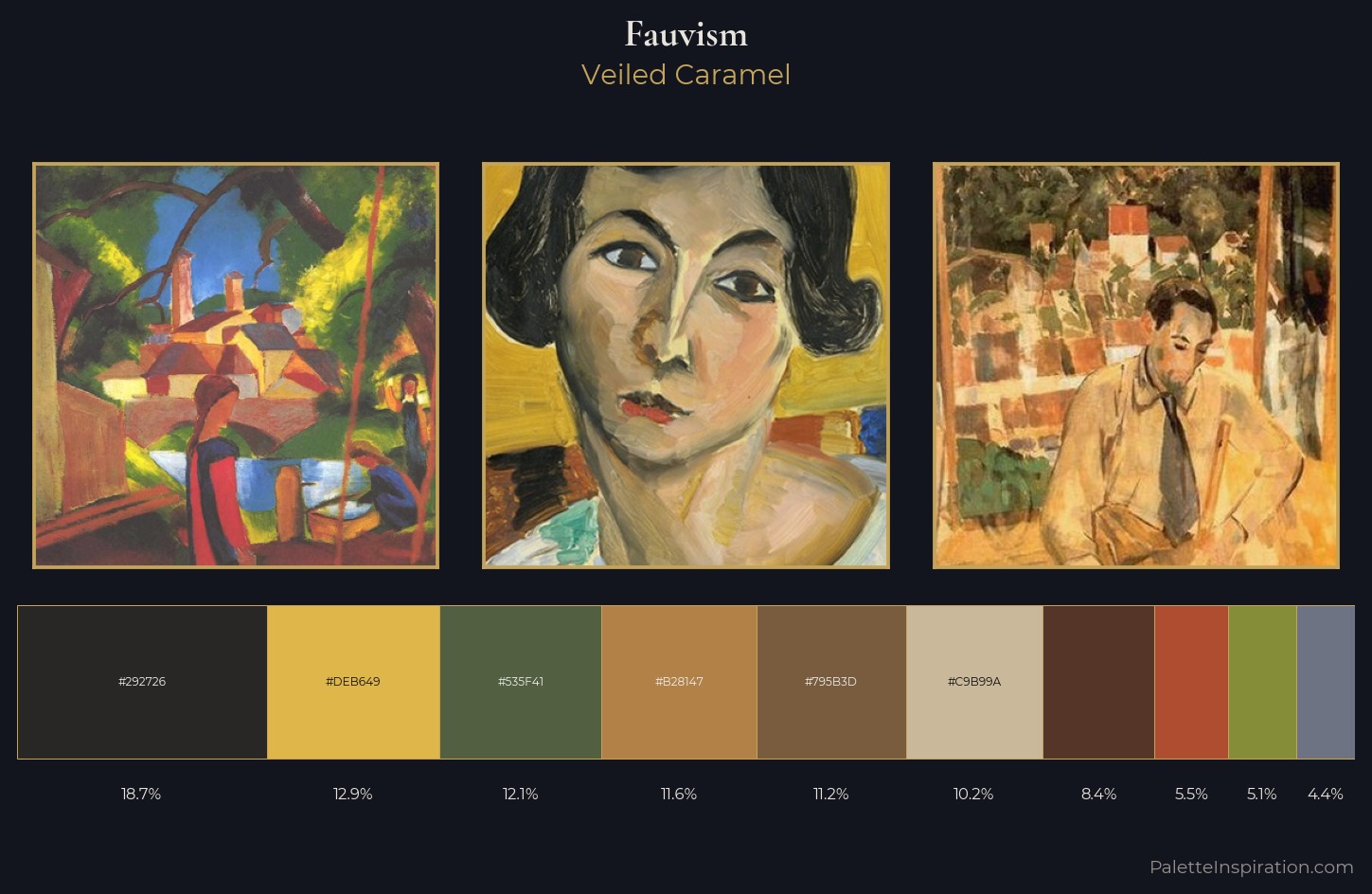 Fauvism Palette 23 — Veiled Caramel