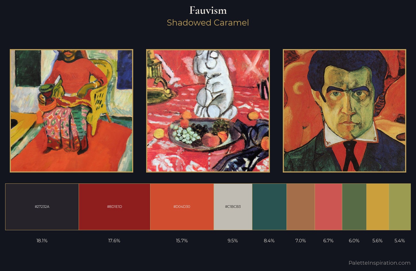 Fauvism Palette 24 — Shadowed Caramel