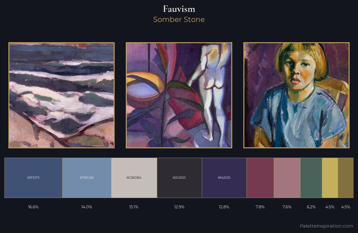 Fauvism Palette 25 — Somber Stone
