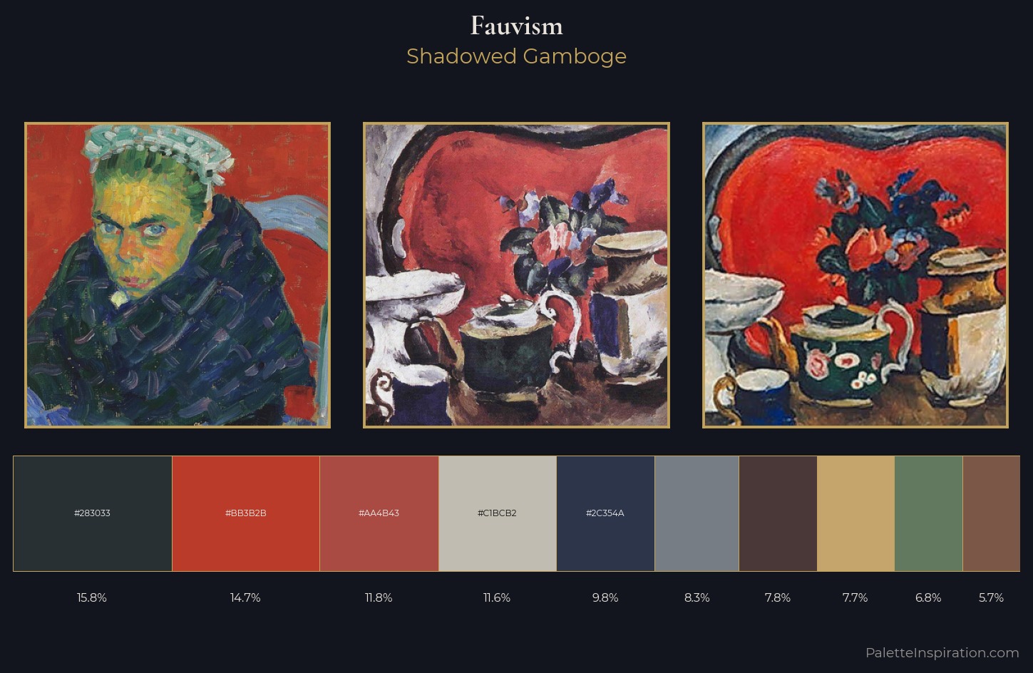 Fauvism Palette 27 — Shadowed Gamboge
