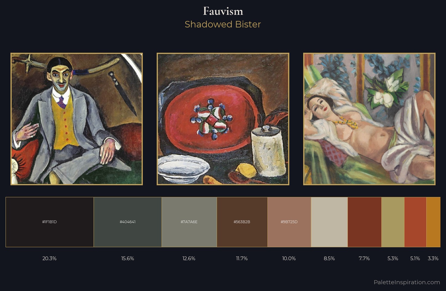 Fauvism Palette 28 — Shadowed Bister