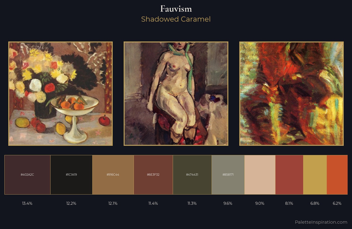 Fauvism Palette 29 — Shadowed Caramel