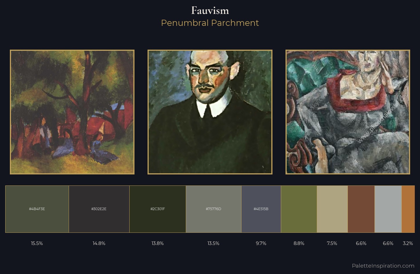 Fauvism Palette 30 — Penumbral Parchment