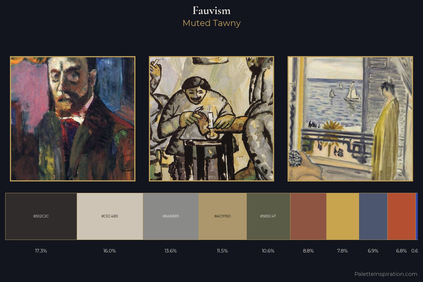 Fauvism Master Palette — Muted Tawny
