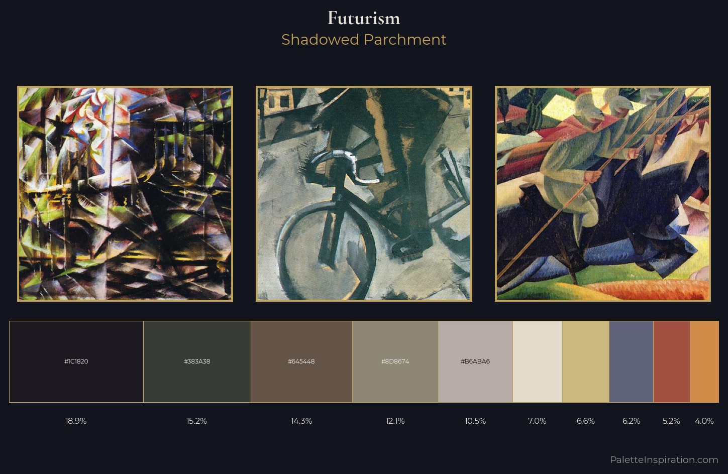 Futurism Palette 8 — Shadowed Parchment