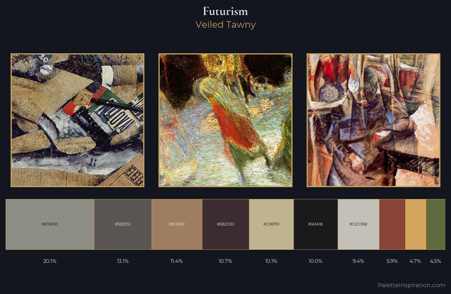Futurism Palette 11 — Veiled Tawny
