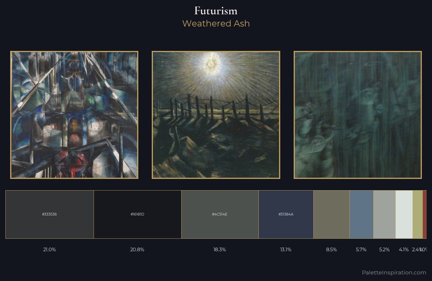 Futurism Palette 14 — Weathered Ash