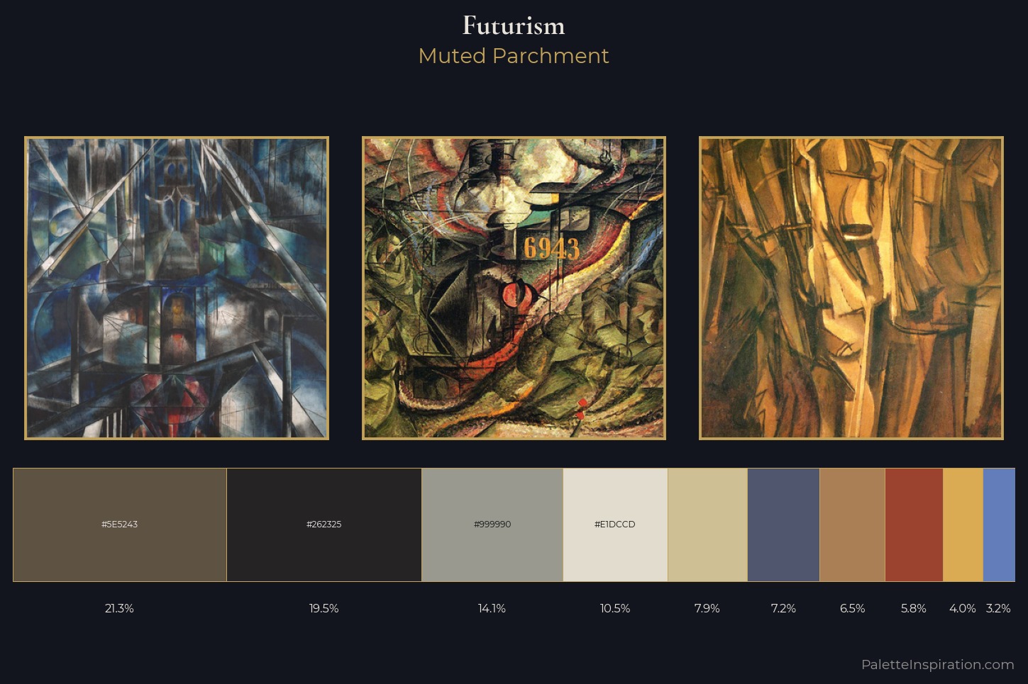 Futurism Master Palette — Muted Parchment