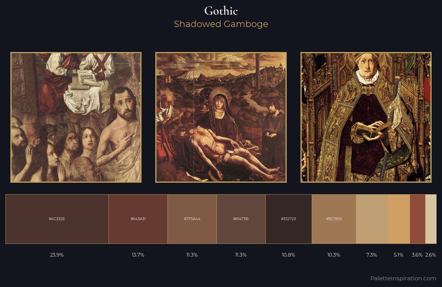 Gothic Palette 3 — Shadowed Gamboge