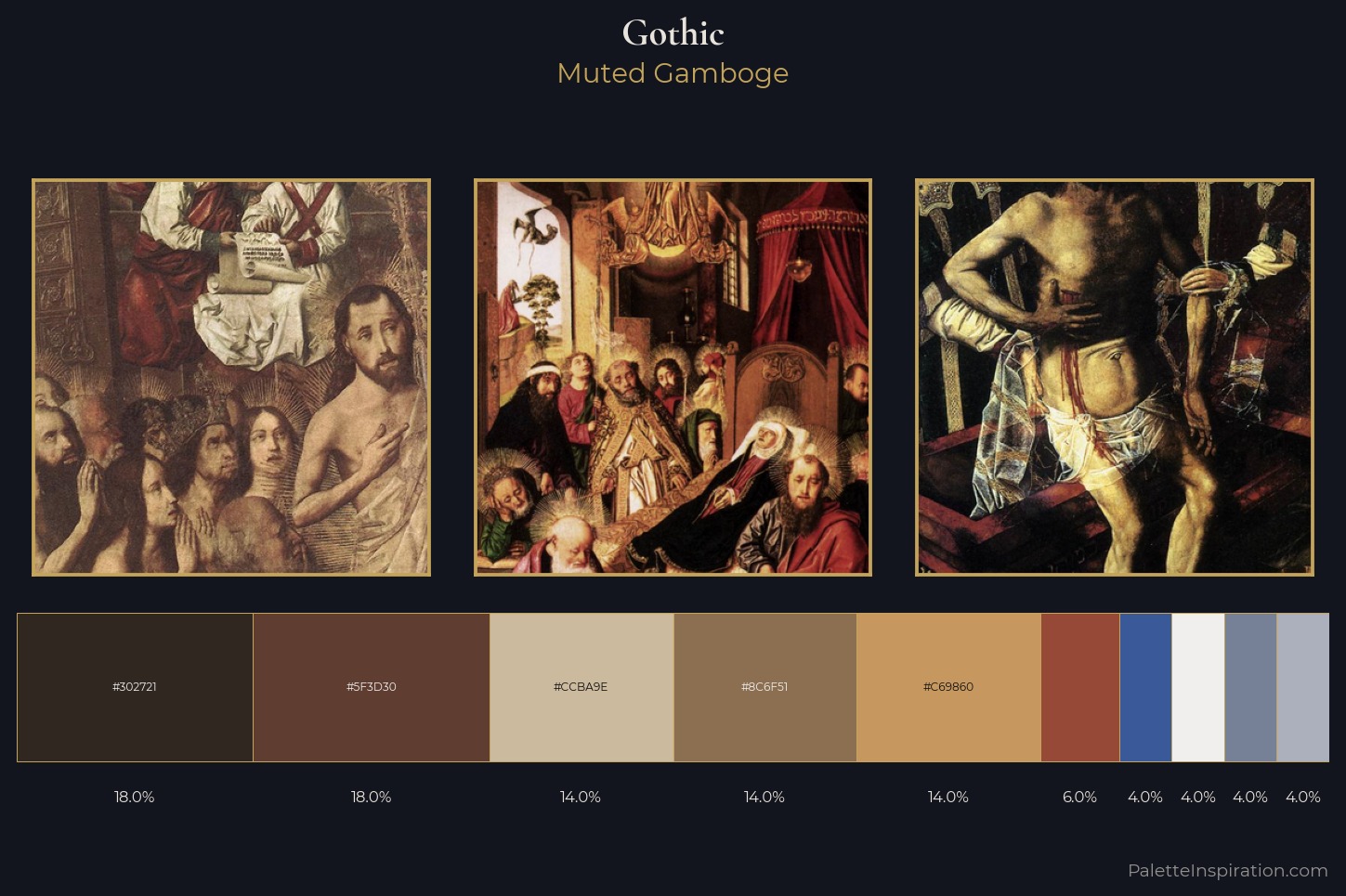 Gothic Master Palette — Muted Gamboge