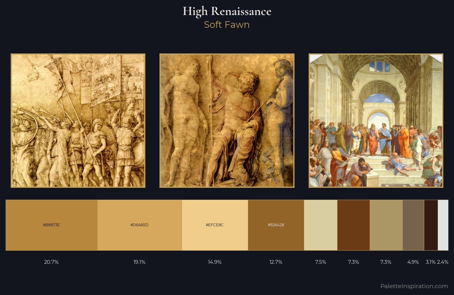 High Renaissance Palette 3 — Soft Fawn