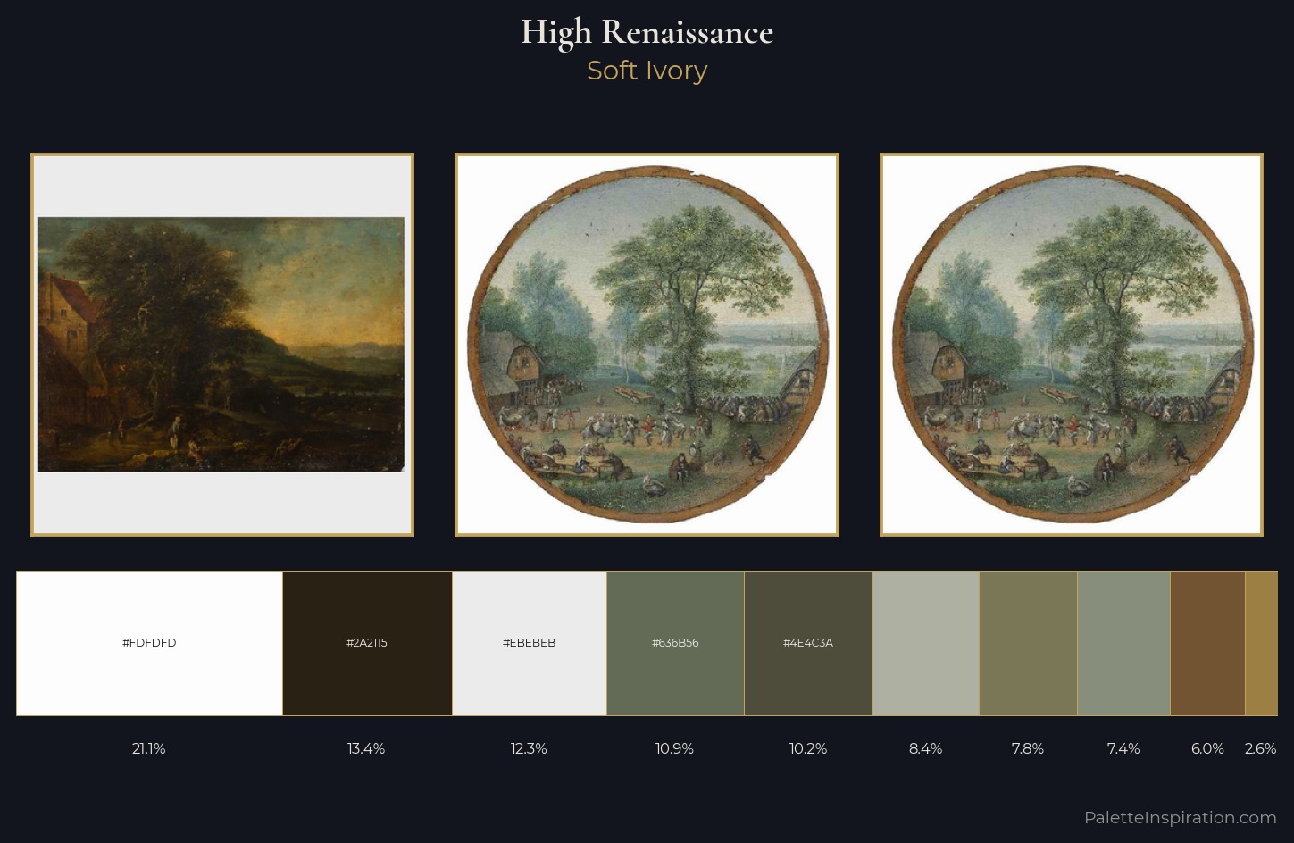 High Renaissance Palette 5 — Soft Ivory