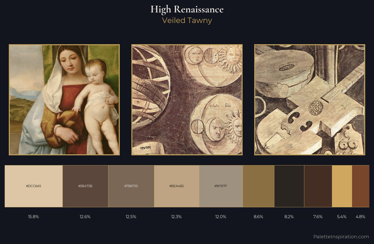 High Renaissance Palette 16 — Veiled Tawny