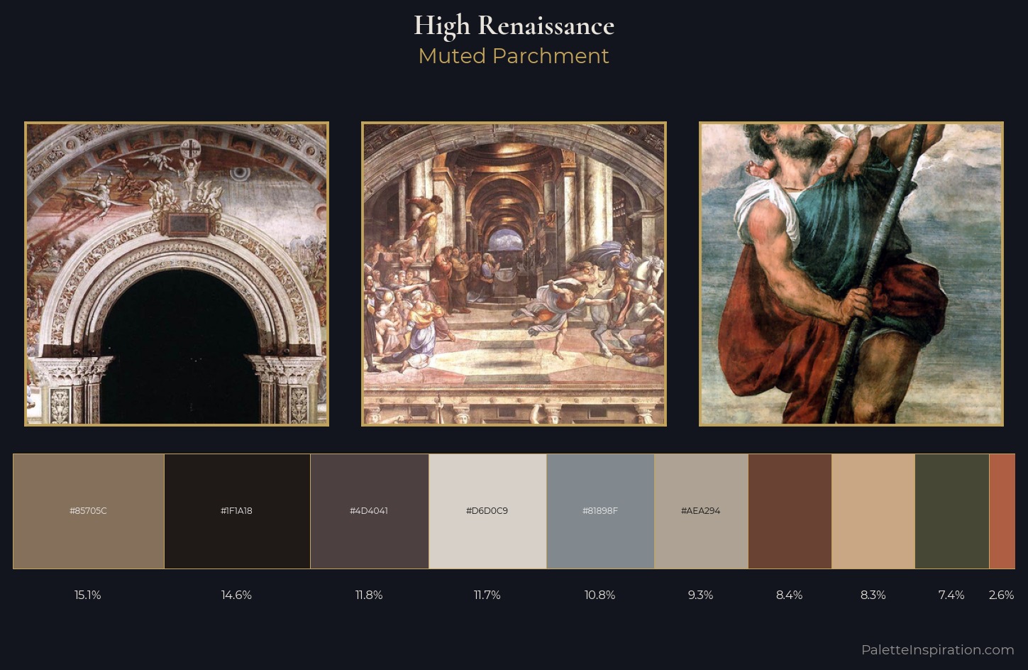 High Renaissance Palette 17 — Muted Parchment