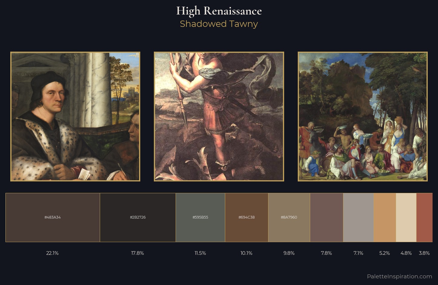 High Renaissance Palette 21 — Shadowed Tawny