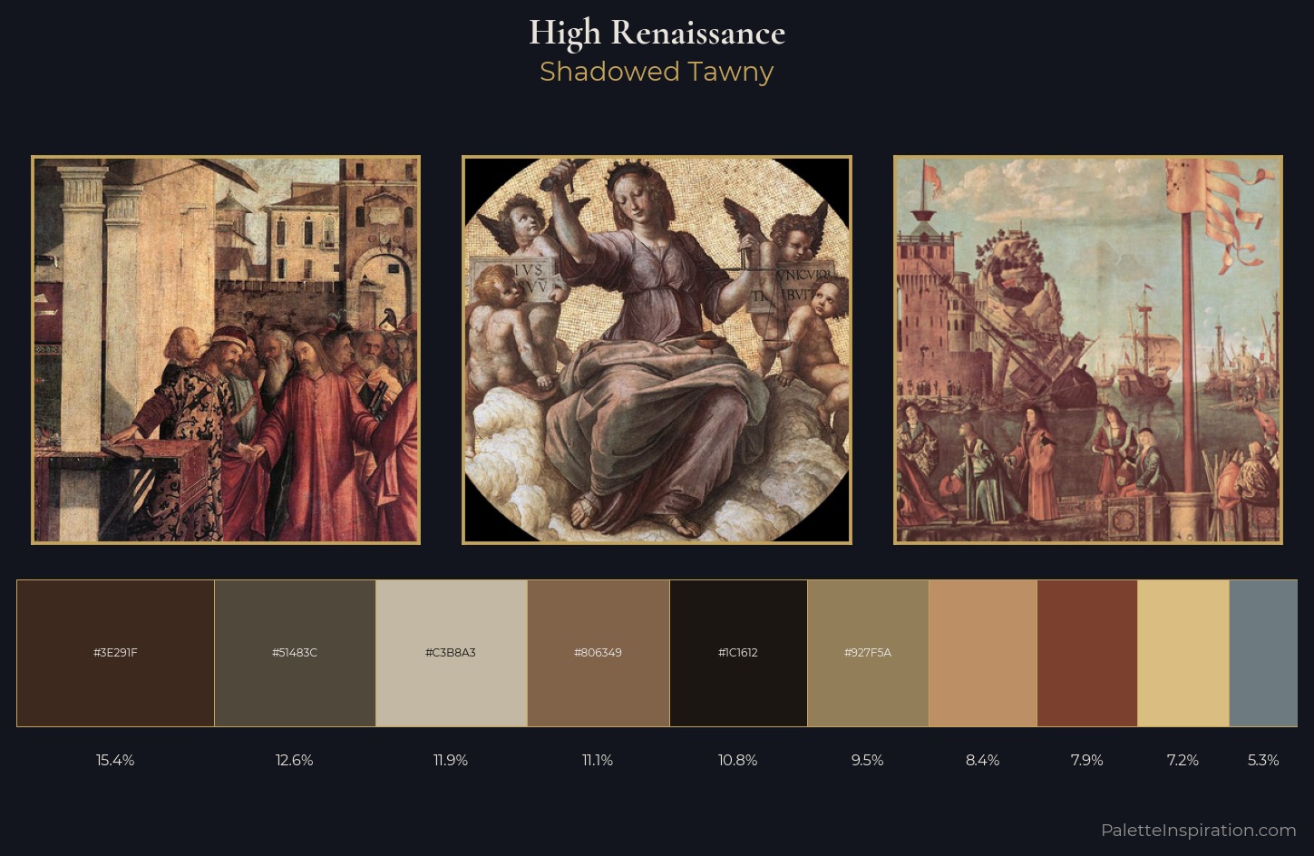 High Renaissance Palette 25 — Shadowed Tawny