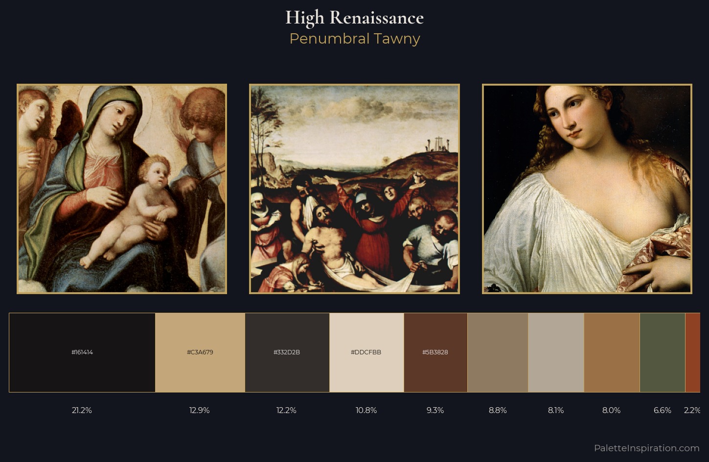 High Renaissance Palette 26 — Penumbral Tawny