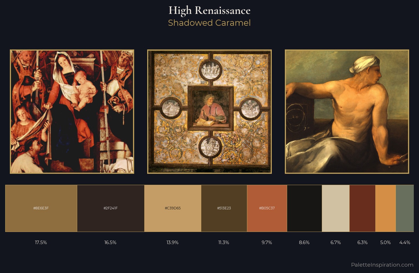 High Renaissance Palette 30 — Shadowed Caramel