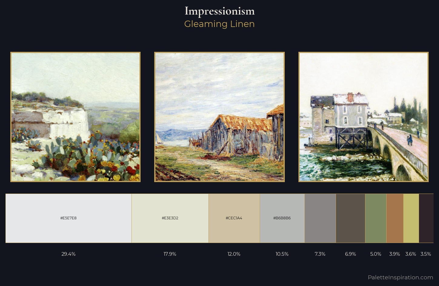 Impressionism Color Palette