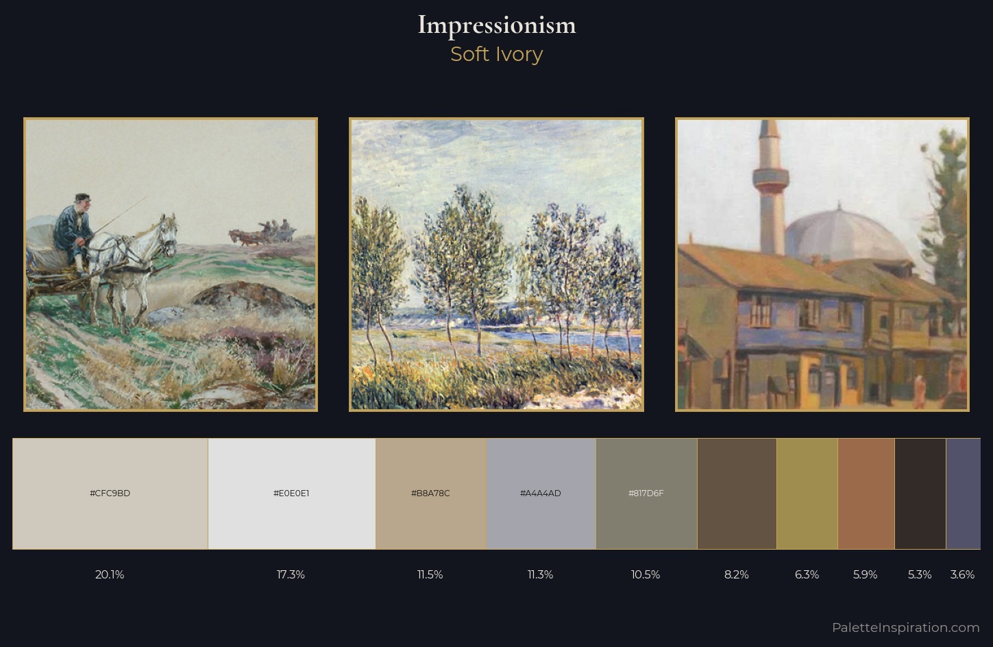 Impressionism Palette 10 — Soft Ivory