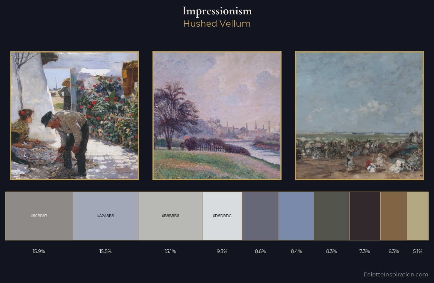 Impressionism Palette 11 — Hushed Vellum