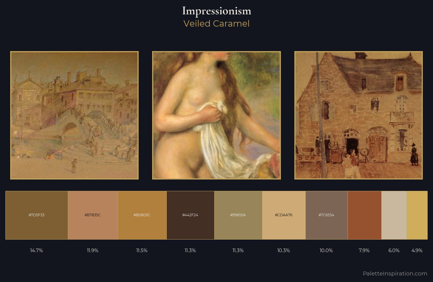 Impressionism Palette 13 — Veiled Caramel