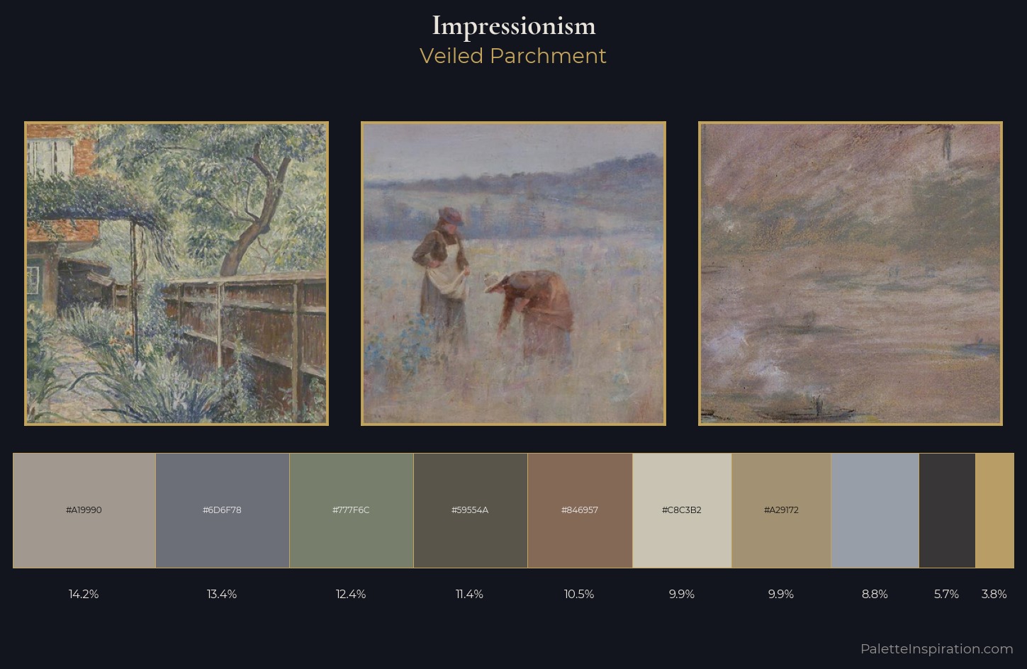 Impressionism Palette 14 — Veiled Parchment
