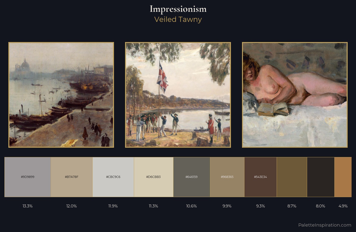 Impressionism Palette 16 — Veiled Tawny