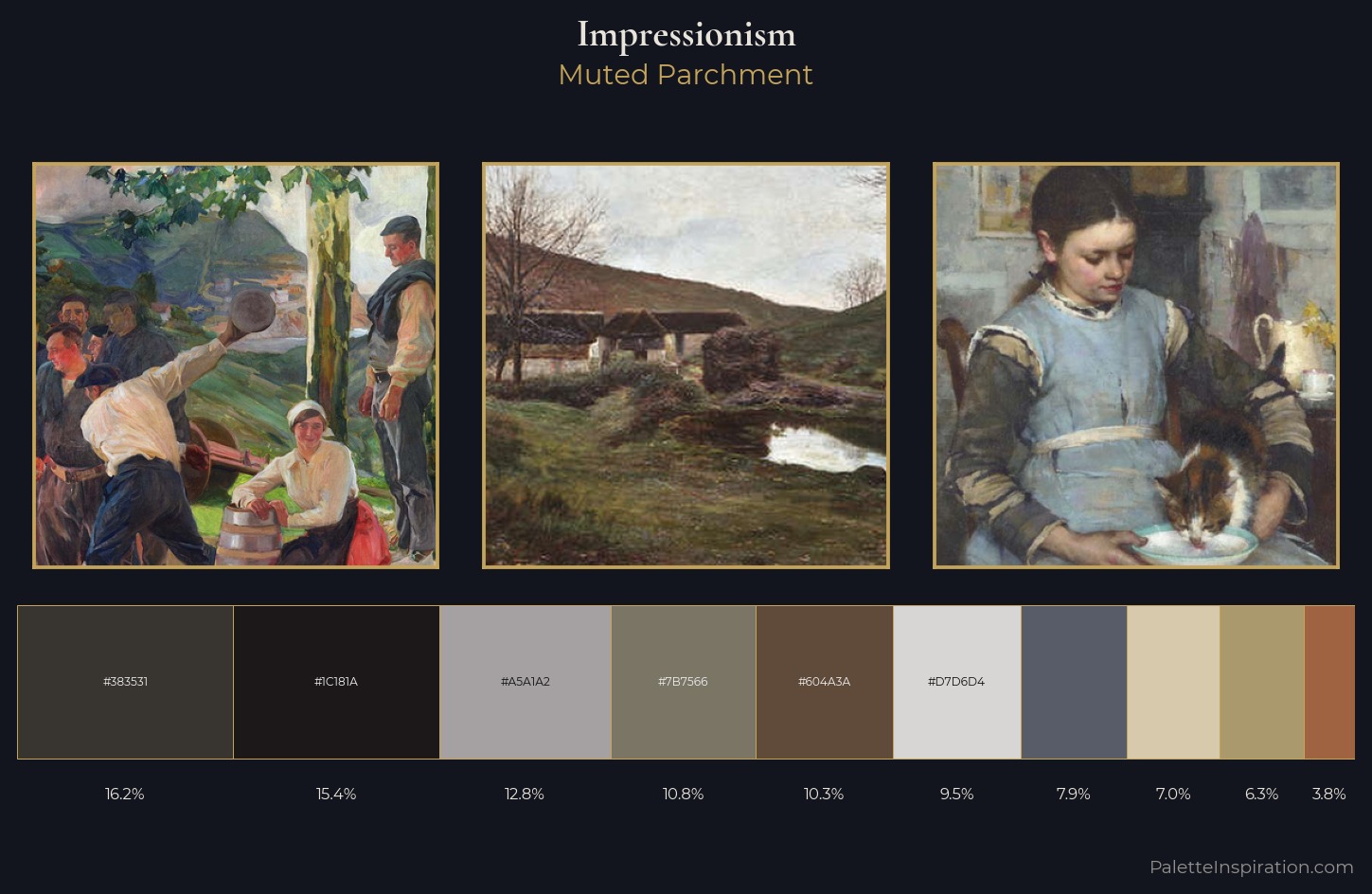 Impressionism Palette 18 — Muted Parchment